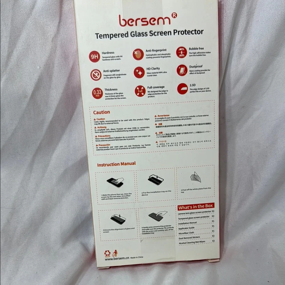 Tempered Glass Screen Protector for Smartphones - Clear new